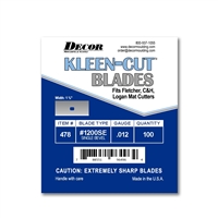Decor SE .012 Mat Blades (100 ct)