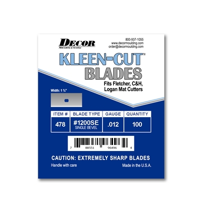 Decor SE .012 Mat Blades (100 ct)