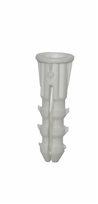 White Anchors</br>1 x 6 / 1 x 8 In. Screw</br>100 Per /Box </br>