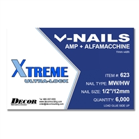 Medium/Hard Wood <BR>1/2" - 12mm<BR>V-Nails for AMP, Alphamacchine & Putnam Underpinners<BR>(Box of 6,000)<BR>Money Back Guarantee!