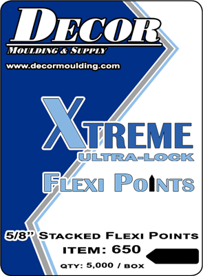 Decor 5/8" Xtreme Ultra-Lock Flexi Framers Points