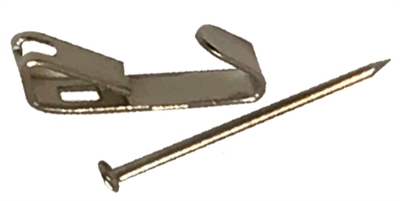 Goodwill Nickel Plated <BR> Picture Hangers <BR>(10lb) <BR> Bulk with Nails <BR> (1000 ct)