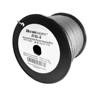 SECURE BRAIDED STEEL PICTURE WIRE SPOOL with 2 pounds 6 ounces REMAINING