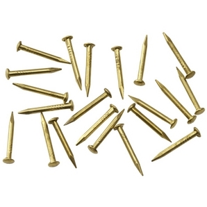 Brass Escutcheon Pins <BR> ( 3/8 x 18 ) <BR>1 lb. Pkg.