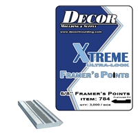 Decor Wax Free Stacked Framers Points  <BR>( 3000 ct )
