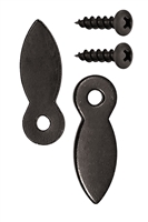 13/16" Turnbutton <BR> ( 100 Count ) <BR> Black Finish <BR> With Screws