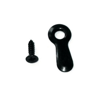 13/16" Ridge Turnbutton <BR> With Screws <BR> ( 100 ct )<BR> Black Finish