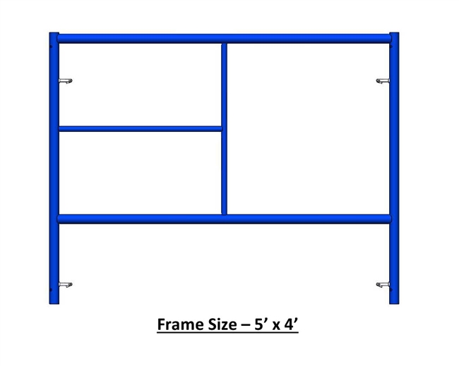5'W x 3'T Mason Scaffold Frame (1-11/16" Ã˜)