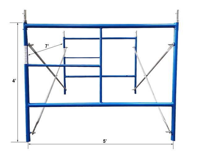 5'W x 4'T x 7'L Mason Scaffold Frame Set