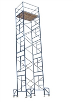 26' Non-Rolling Scaffold Tower w/Adjustable Jacks