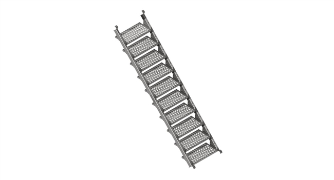 7' Universal Stair Stringer and Treads