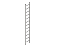 10' Steel Ladder 17"