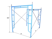 5'W x 6'4"T x 7'L Walk Thru Scaffold Frame Set