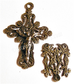 Mexican Rosary Parts - Vintage and antique rosary components in sterling silver and bronze, for your rosary beads and faith jewelry. Create magnificent rosaries, your favorite chaplets, key chains, and Catholic gifts such as rosary necklaces, bracelets, a