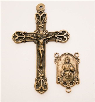 Elegant Rosary Parts - Vintage and antique rosary components in sterling silver and bronze, for your rosary beads and faith jewelry. Create magnificent rosaries, your favorite chaplets, key chains, and Catholic gifts.