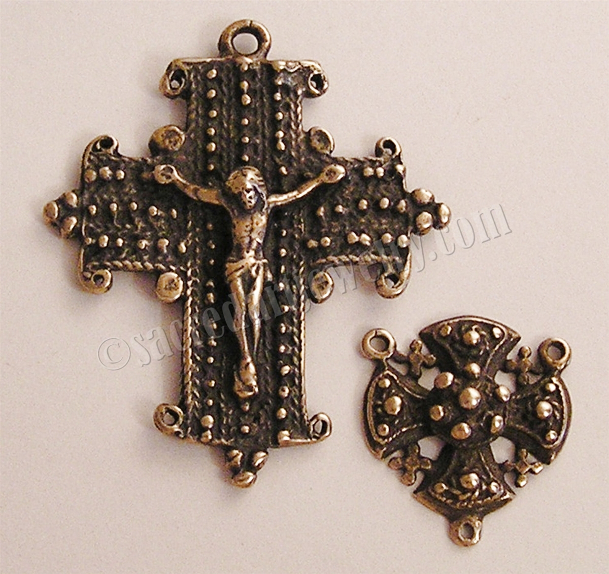 Jerusalem Cross Rosary Parts