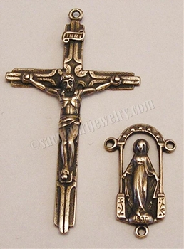 Simple Rosary Parts - Vintage and antique rosary components in sterling silver and bronze, for your rosary beads and faith jewelry. Create magnificent rosaries, your favorite chaplets, key chains, and Catholic gifts such as rosary necklaces, bracelets, an
