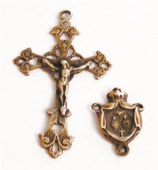 Delicate Rosary Parts - Vintage and antique rosary components in sterling silver and bronze, for your rosary beads and faith jewelry. Create magnificent rosaries, your favorite chaplets, key chains, and Catholic gifts such as rosary necklaces, bracelets,