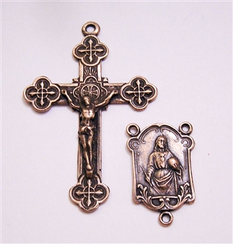 Notre Dame Rosary Parts - Vintage and antique rosary components in sterling silver and bronze, for your rosary beads and faith jewelry. Create magnificent rosaries, your favorite chaplets, key chains, and Catholic gifts such as rosary necklaces, bracelets