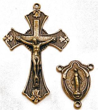 - Vintage and antique rosary components in sterling silver and bronze, for your rosary beads and faith jewelry. Create magnificent rosaries, your favorite chaplets, key chains, and Catholic gifts such as rosary necklaces, bracelets, and earrings.