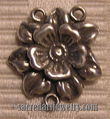 Flower Rosary Center 3/4"