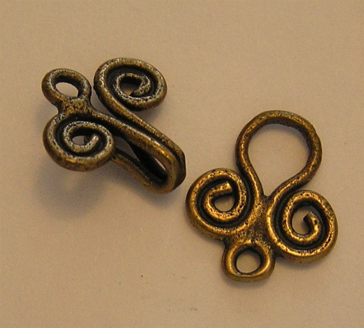 Handmade Hook and Eye Clasp - 1 1/4 - Antique or Vintage Model, in  Sterling Silver or Bronze