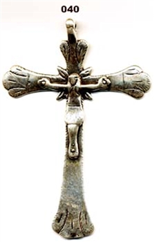 Large 19th Century Latin America, Crucifix 3 1/2"