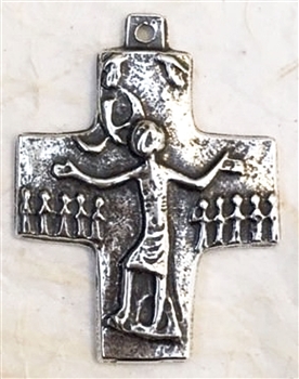 Trinity Cross by Egino Weinert 2" - Catholic religious medals in authentic antique and vintage styles with amazing detail. Large collection of heirloom pieces made by hand in California, US. Available in true bronze and sterling silver.