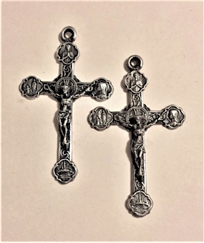 Large Lourdes France CRUCIFIX 2 1/4"