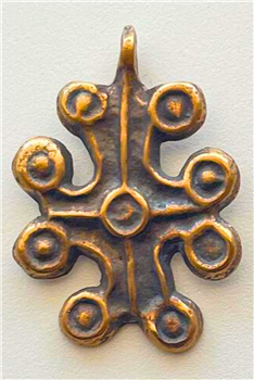 Christian Cross Pendant 1 1/2" - Catholic religious rosary parts in authentic antique and vintage styles with amazing detail. Large collection of crucifixes, centerpieces, and heirloom medals made by hand in California, US. Available in true bronze and .9