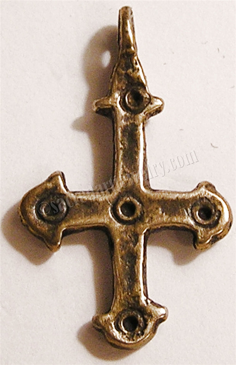 Coptic Cross 1 1/4 - Antique or Vintage Model, in Sterling Silver or Bronze