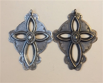 NATIVE AMERICAN/SOUTHWEST CROSS 1-7/8 - Catholic religious medals in authentic antique and vintage styles with amazing detail. Large collection of heirloom pieces made by hand in California, US. Available in true bronze and sterling silver.