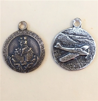 Our Lady of Loretto, Small, 3/4 - Catholic religious medals in authentic antique and vintage styles with amazing detail. Large collection of heirloom pieces made by hand in California, US. Available