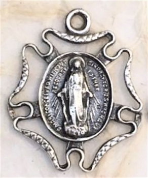 Small Antique Miraculous Medal 7/8"