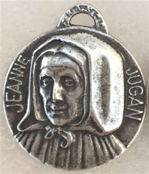 Virgin Mary with Star Studded Halo Medal 1" - Catholic religious medals in authentic antique and vintage styles with amazing detail. Large collection of heirloom pieces made by hand in California, US. Available in true bronze and sterling silver.