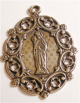 St Anne with Mary Filigree Medal 1 1/2"
