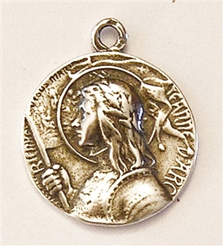 Joan of Arc White Bronze Medal 1"