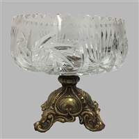 Lead Crystal Bowl with Stand