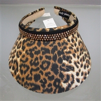 Dolly Mama Clip-On Leopard Visor