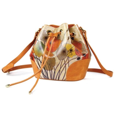 Pumpkin_Poppies_small_leather_bucket_bag
