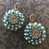 Handmade Couture Crocheted Wire Jewelry Earrings
