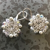 Handmade Couture Crocheted Wire Jewelry Earrings