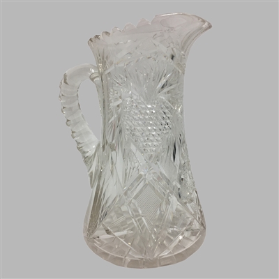 Lead Crystal Pitcher with Heart Detail