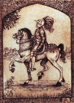 Knight Royale Print From Engraving