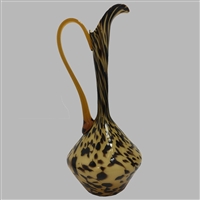 Hand Blown Italian Glass Wide Vase