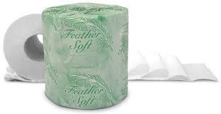 FEATHER SOFT TOILET TISSUE 4.5"X 3.6, 500\2PLY