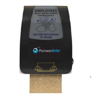 PIONEER BRITE DISPENSER 7"W, MECHANICAL "HANDS FREE" PULLDOWN PAPER