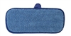 HD MICROFIBER WET MOP PAD, 5"X 18" -BLUE- FLAT MOP, LO NAP -VELCRO MICROFIBER- EACH {12 CASE PK}
