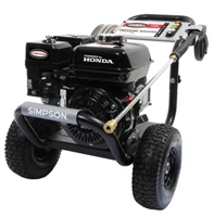 Pressure Washer, Gas Engine, Portable 4 Wheel Cart