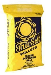 TRU SOFT EVAPORATED WATER SOFTENER SALT PELLETS, 50 LB BAG.